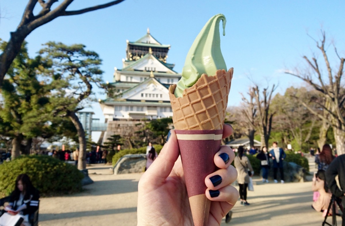 osaka castle matcha