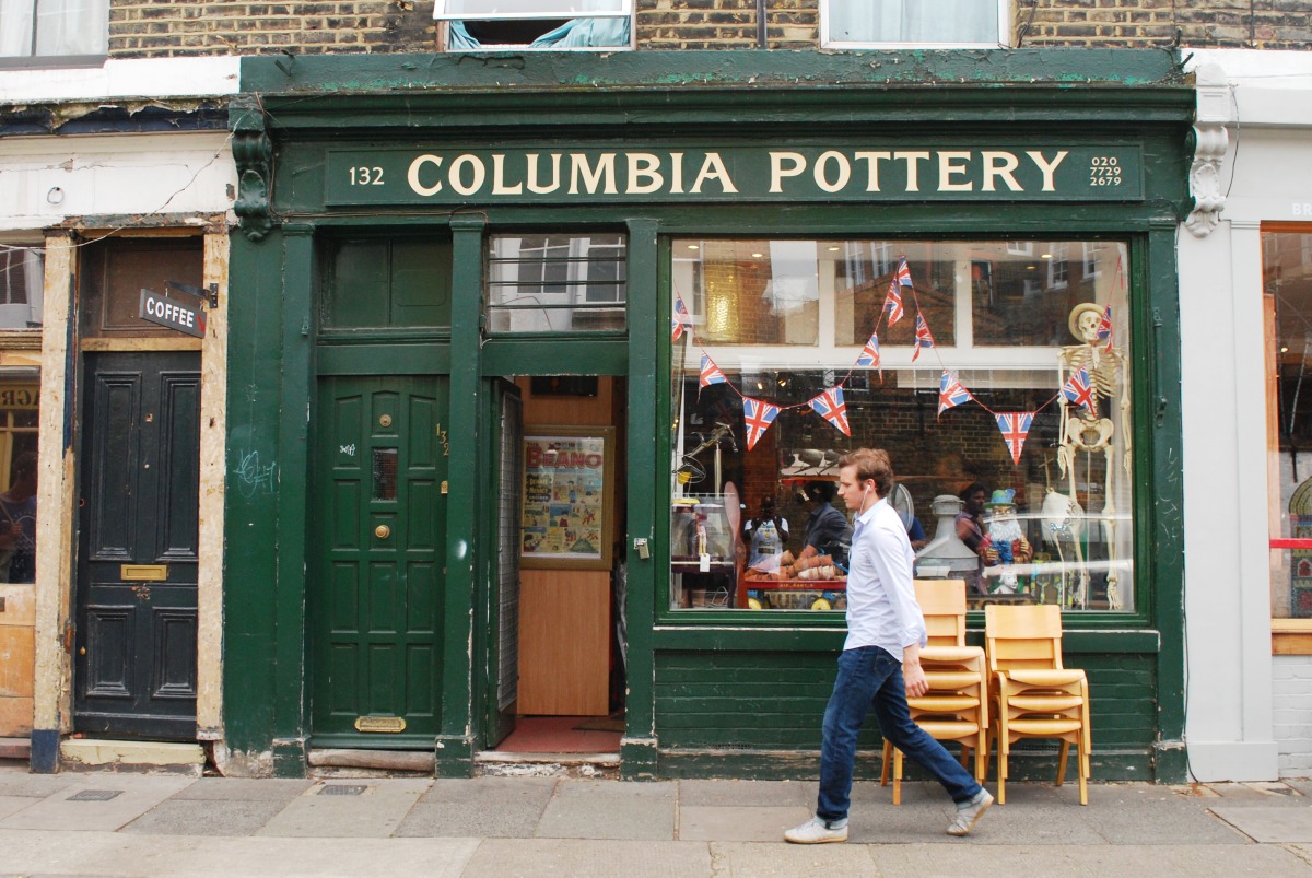 columbia road pottery shop