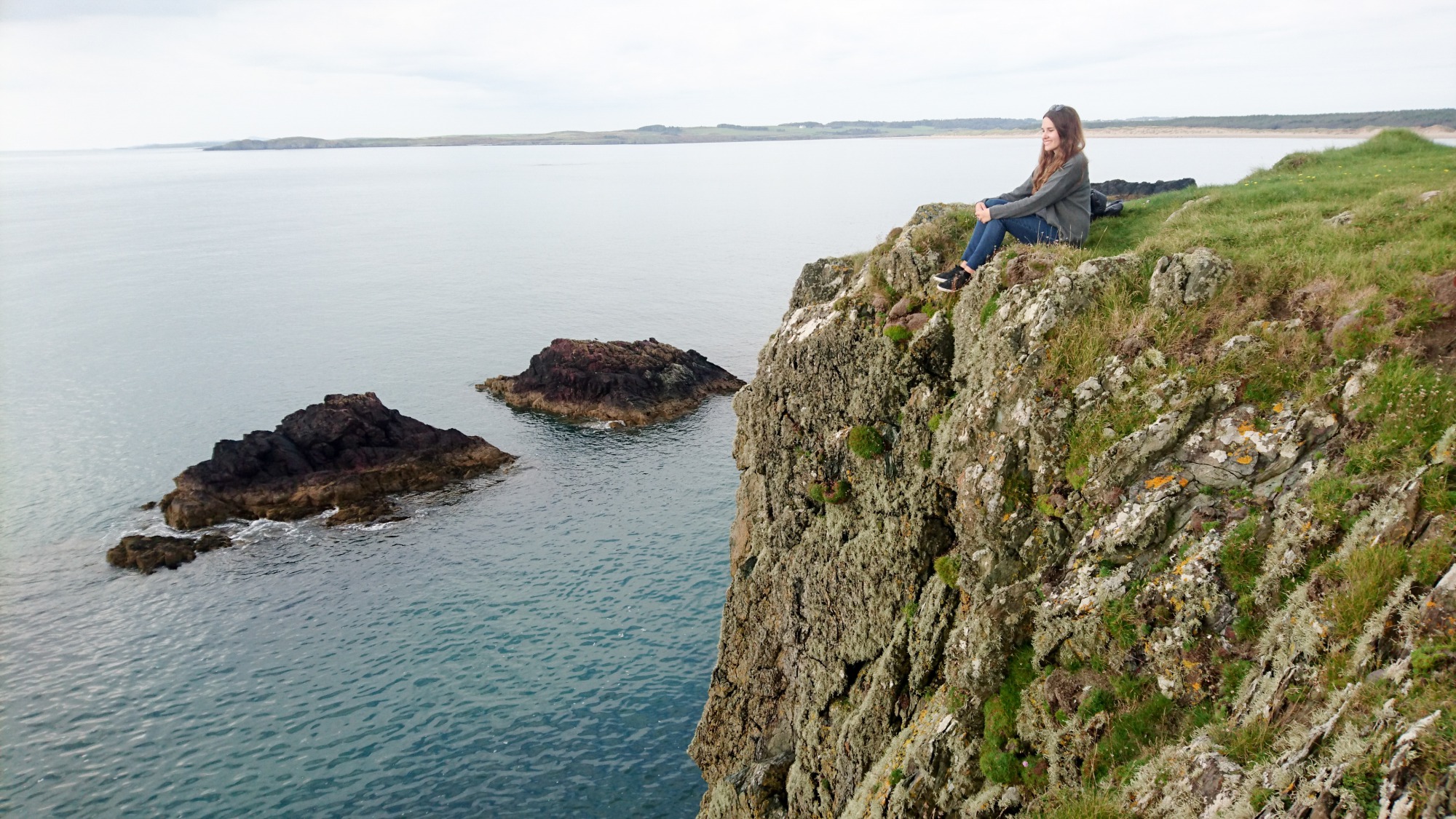 North Wales, llanddwyn island cliffs