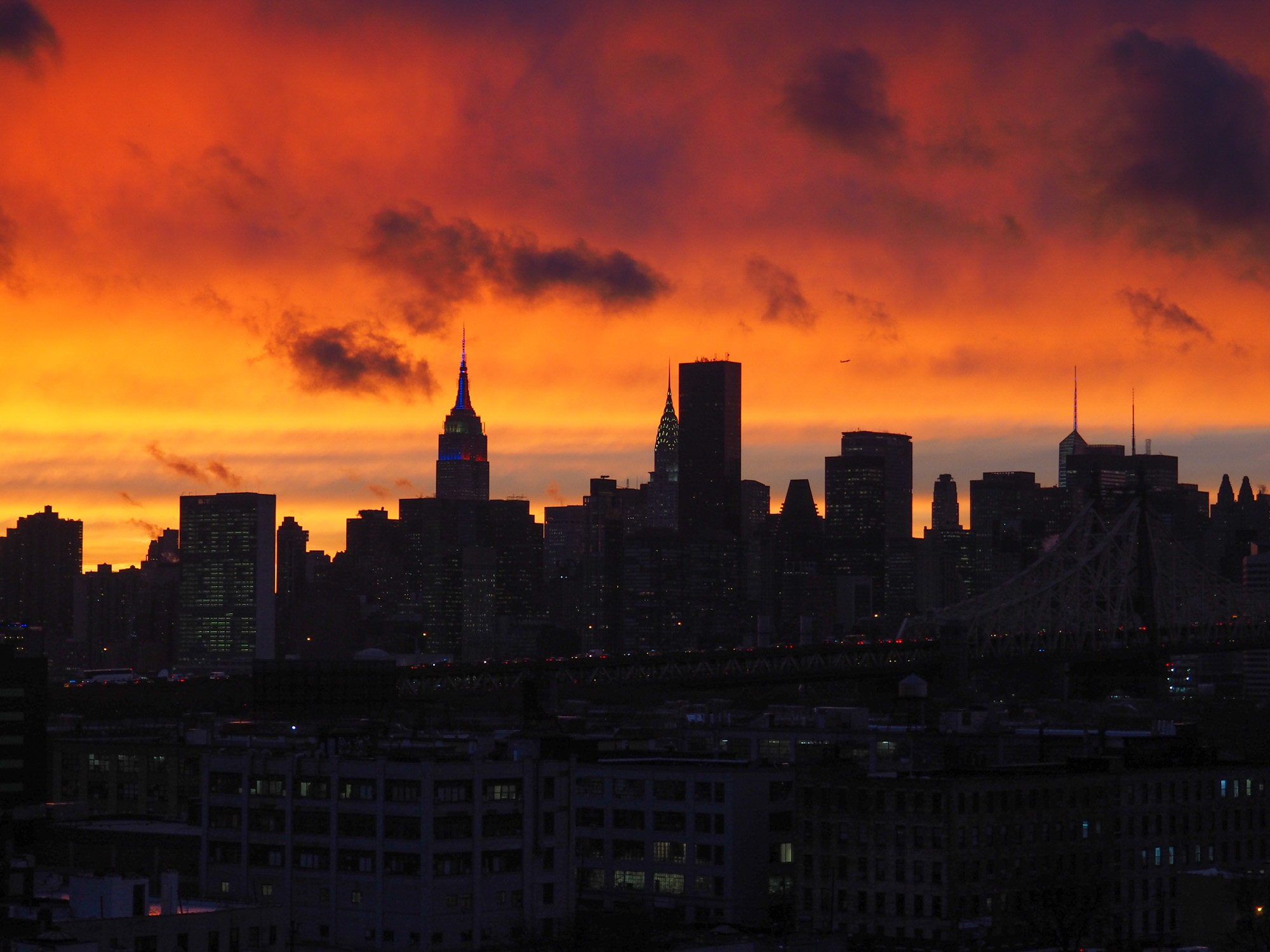 Manhattan NYC sunset