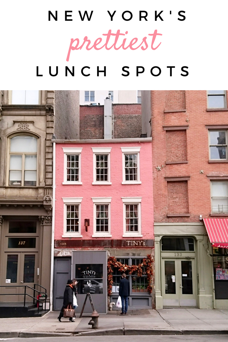 NYC's prettiest restaurants for lunch or brunch!